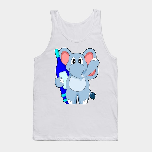 Elephant Doctor Fever thermometer Tank Top by Markus Schnabel
